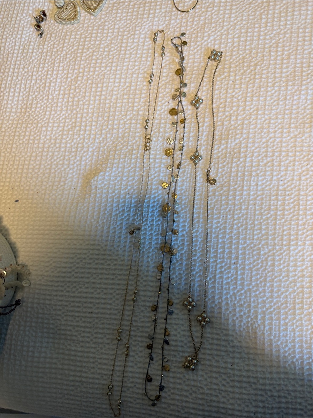Delicate Gold-Tone Layered Charm Necklace - Women Jewelry